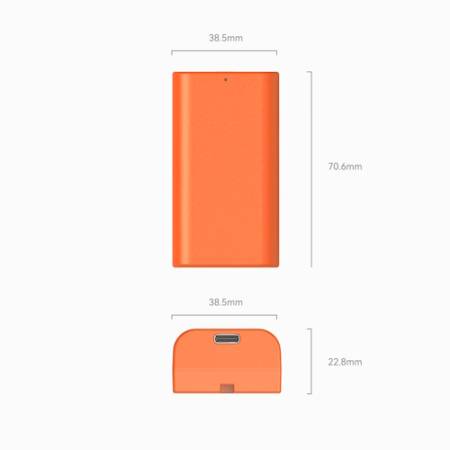 SmallRig 4971 - zamiennik akumulatora NP-F550, USB-C, 3500mAh, pomarańczowy_3